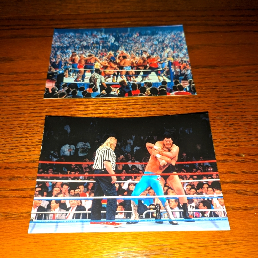 Andre The Giant WWF Wrestlemania Live! 4" x 6" PhotoCards Set